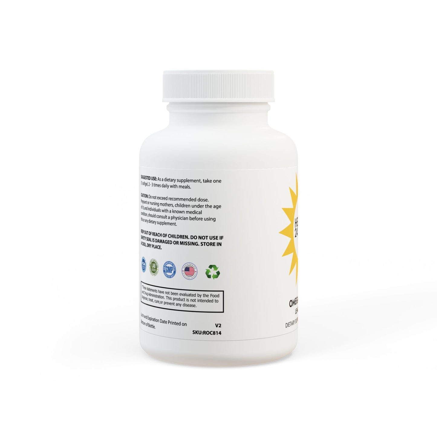 Omega 3 Fish Oil Supplement (60 Softgels)