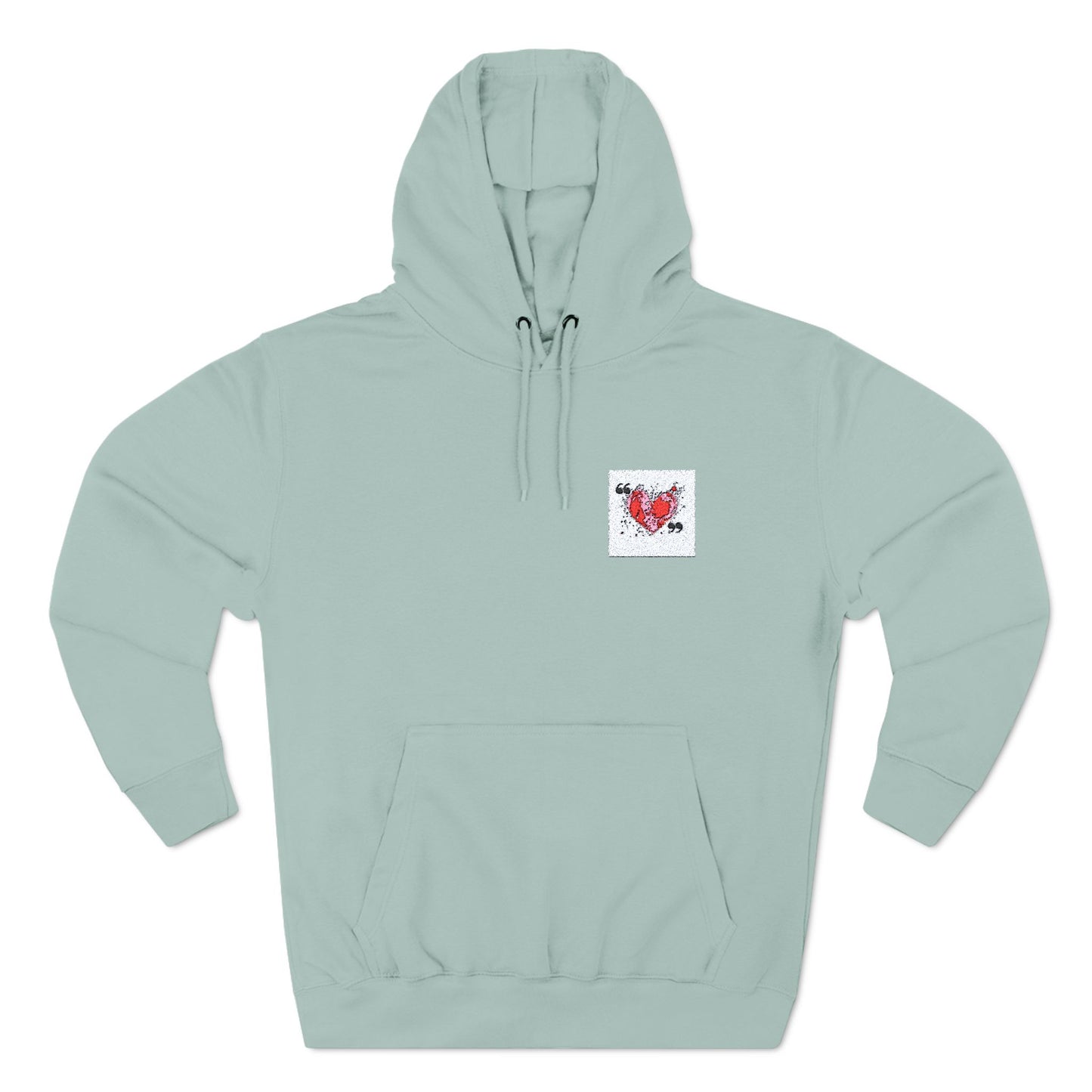 Three-Panel Fleece Hoodie