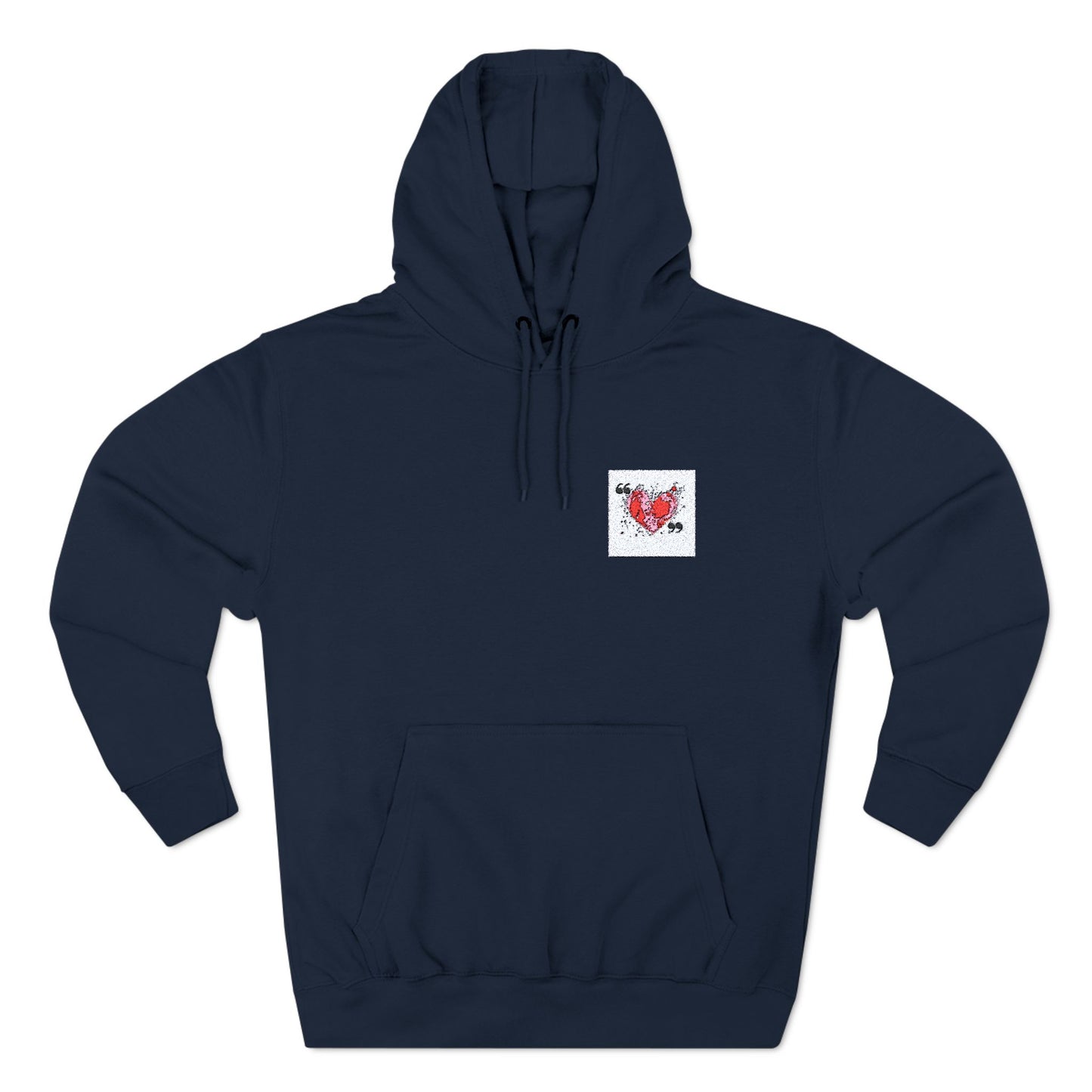 Three-Panel Fleece Hoodie