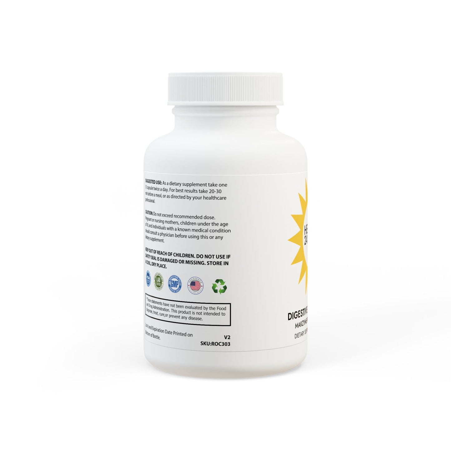 Digestive Enzyme Blend Supplement (60 Capsules)