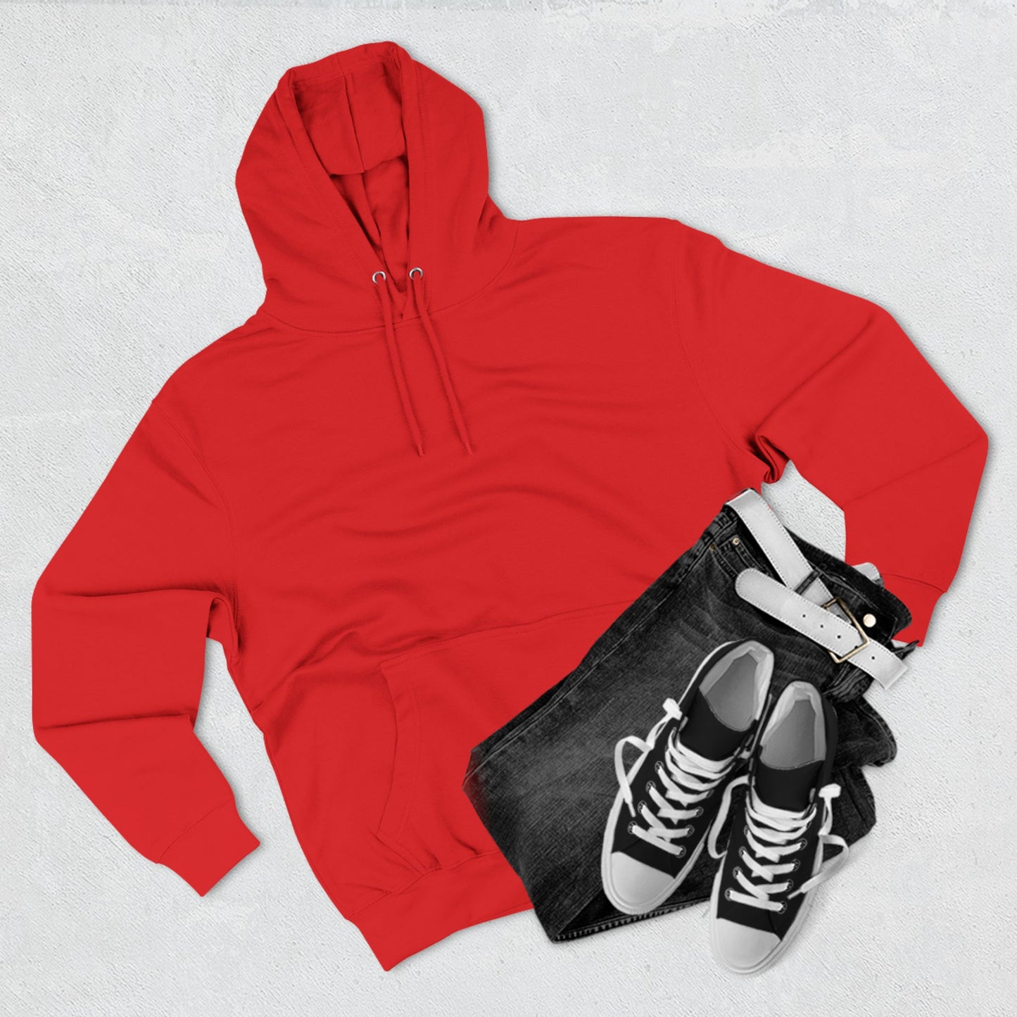 Three-Panel Fleece Hoodie