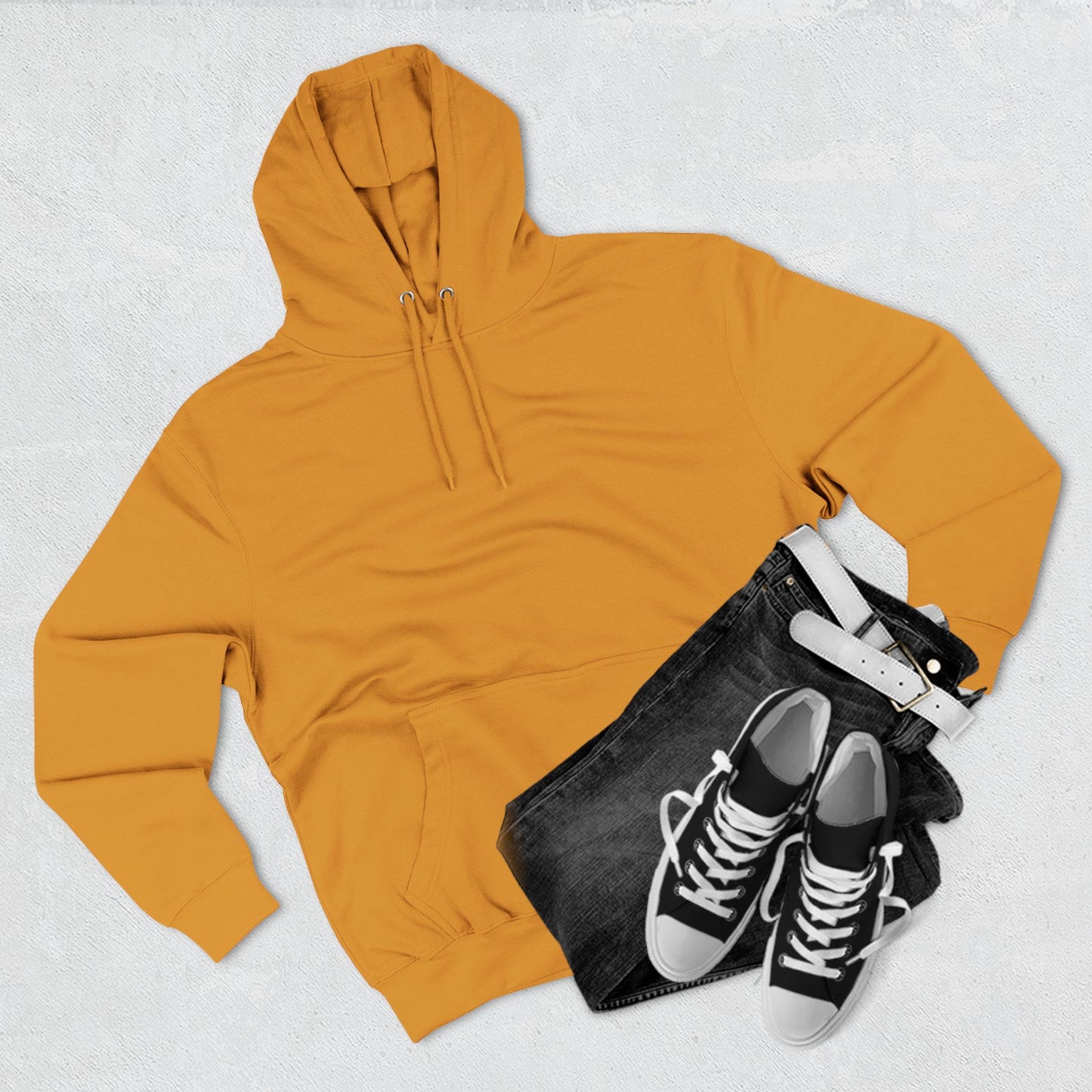 Three-Panel Fleece Hoodie