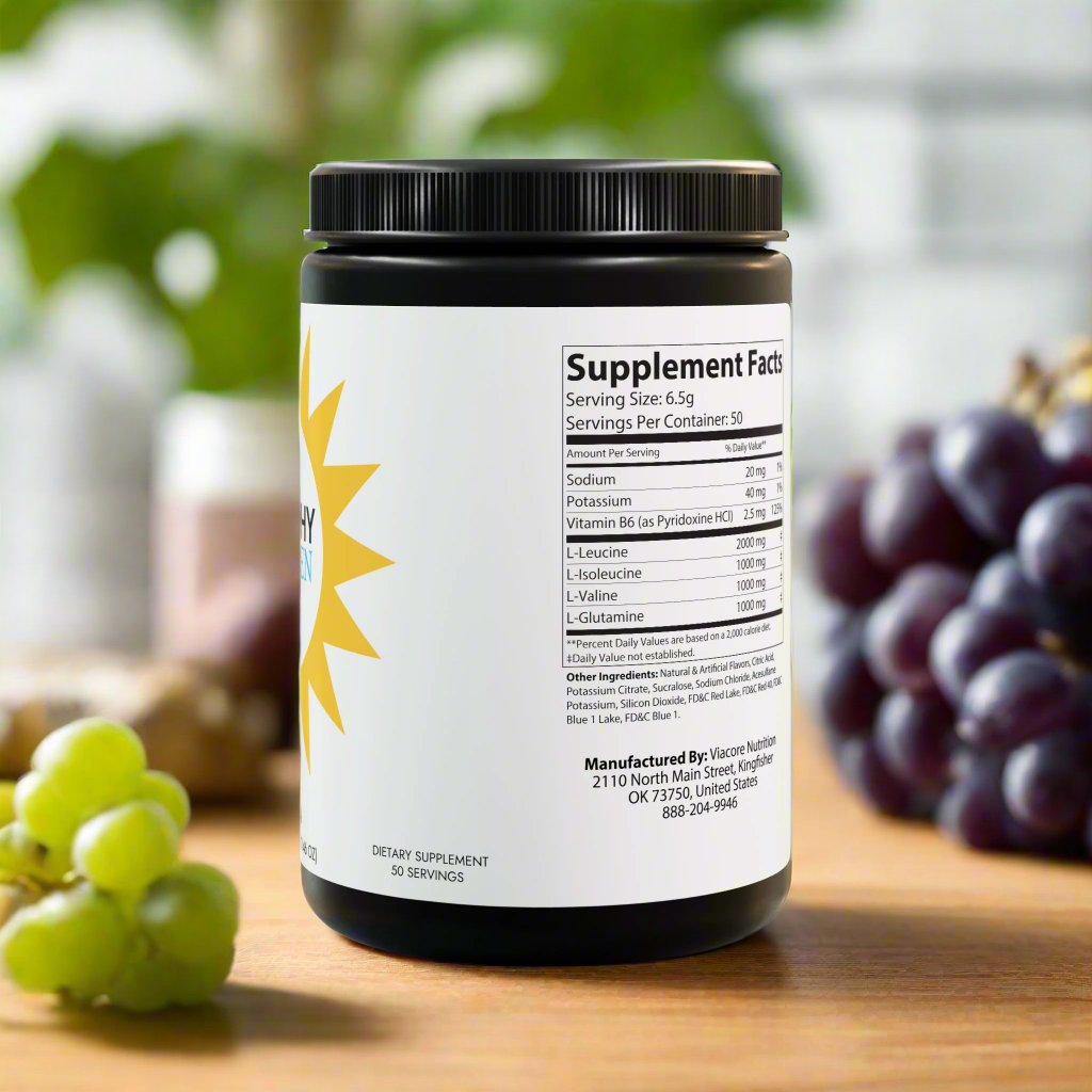 BCAA Supplement, Grape (325g, 11.46oz, 50 servings)..