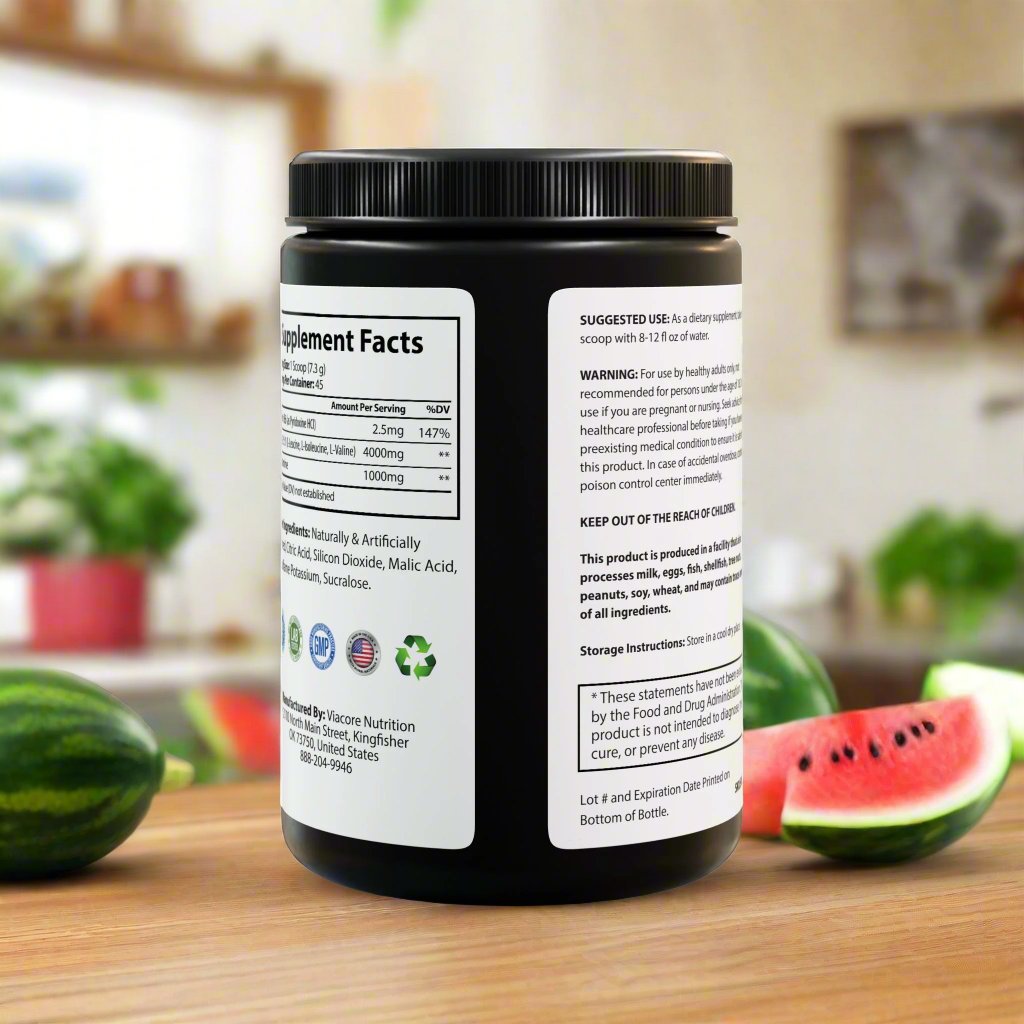 BCAA Supplement, Watermelon (325g, 11.46oz, 45 servings)...