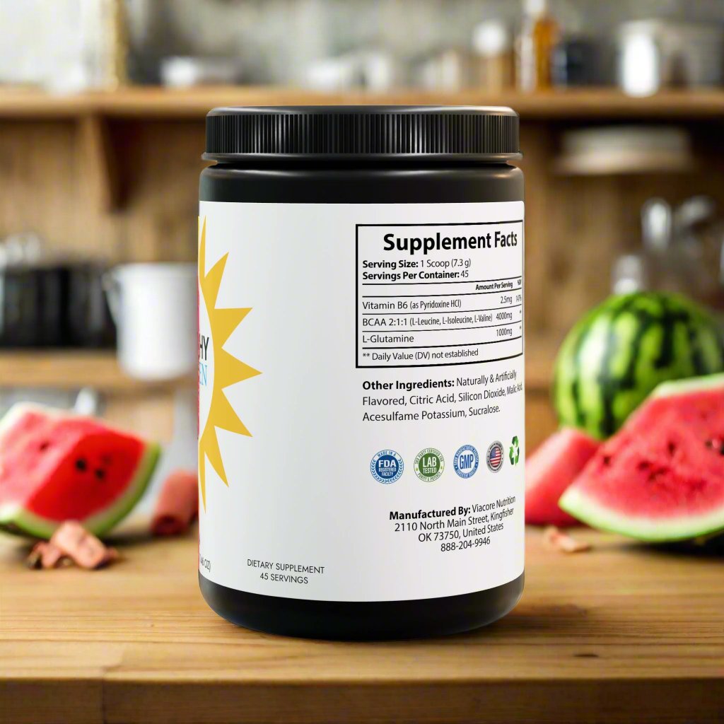 BCAA Supplement, Watermelon (325g, 11.46oz, 45 servings)..