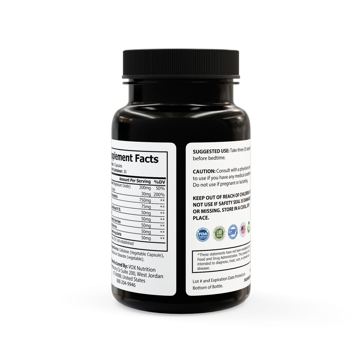 Magnesium Zinc Supplement (90 Capsules)....