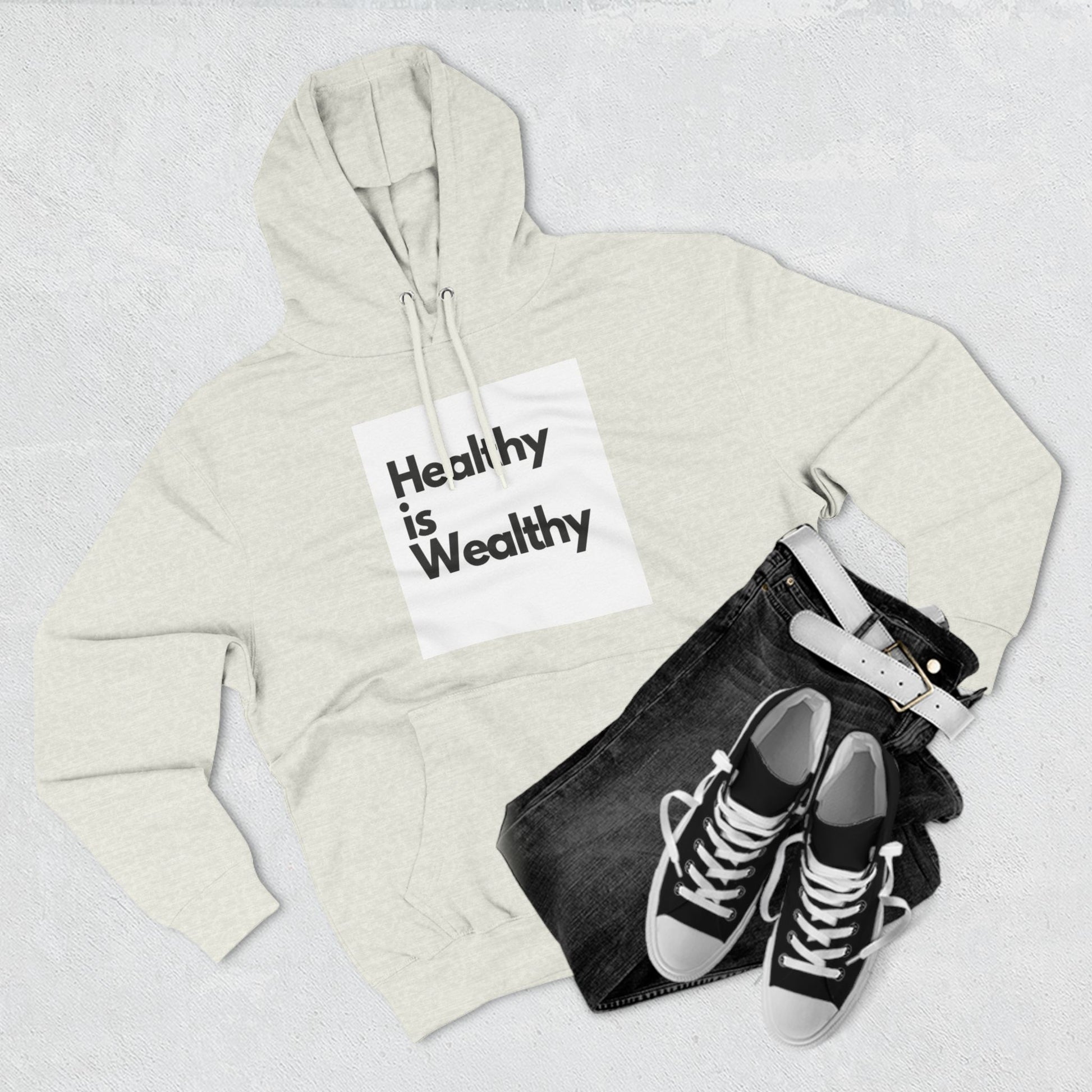 Three-Panel Fleece Hoodie................